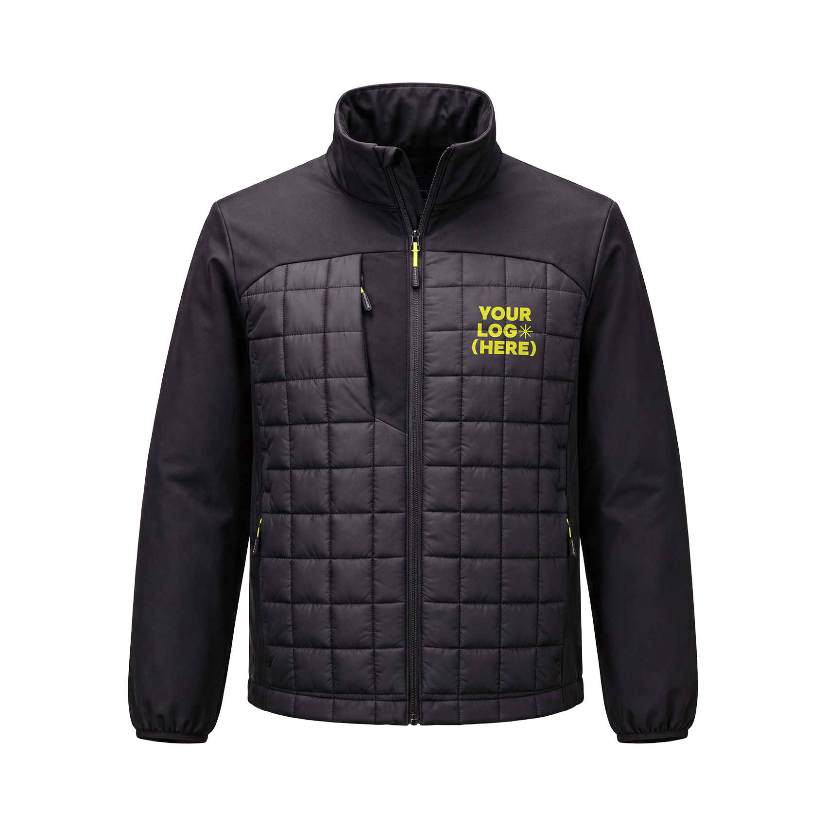 Softshell work jackets, windproof and water repellent