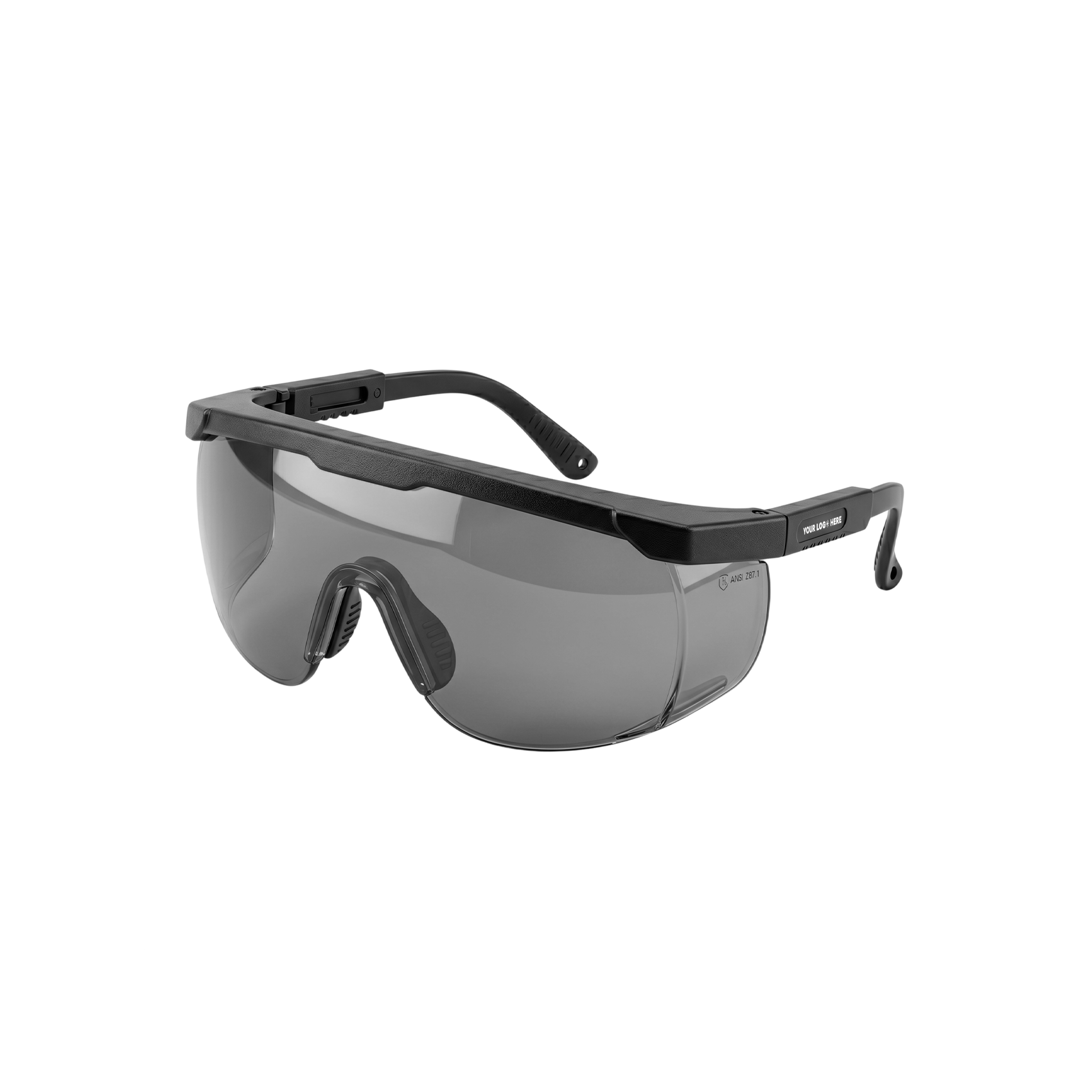 Safety glasses and goggles for eye protection at work