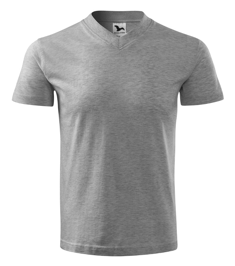V-neck - dark gray melange