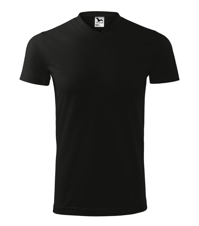 Heavy V-neck - black