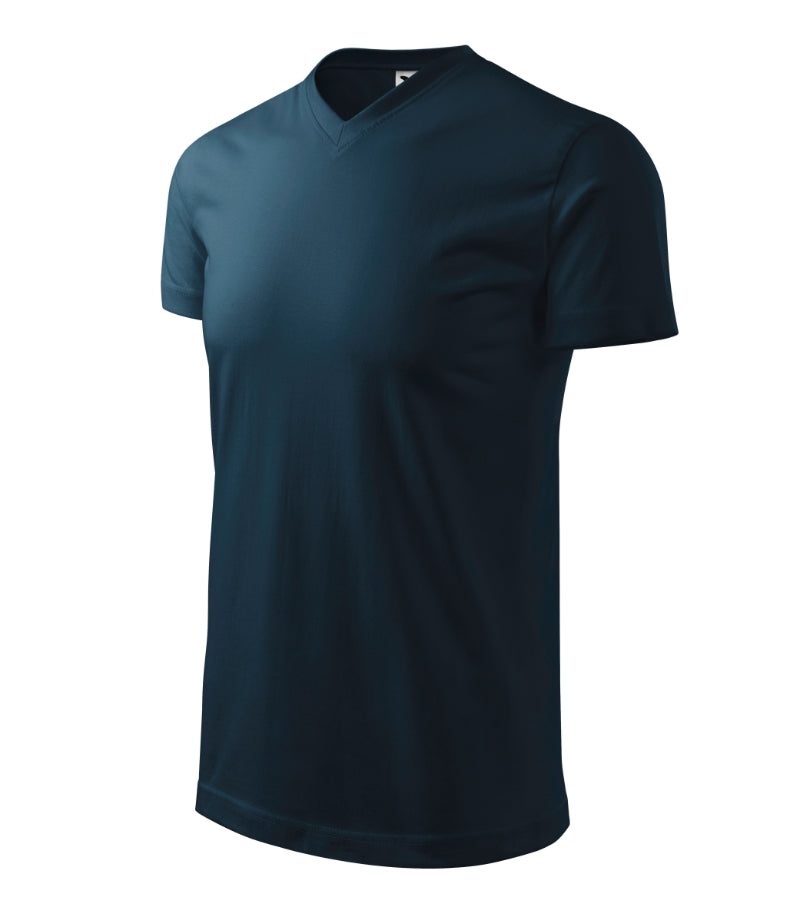 Heavy V-neck - navy blue