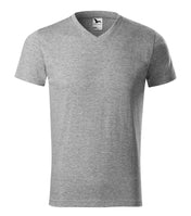 Heavy V-neck - dark gray melange
