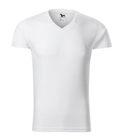 Slim Fit V-neck - white