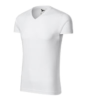 Slim Fit V-neck - white