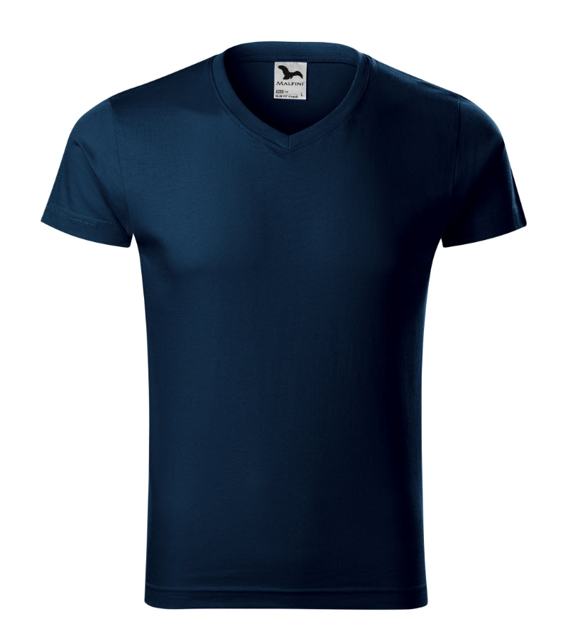 Slim Fit V-neck - navy blue