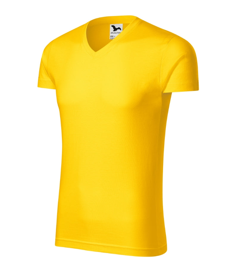 Slim Fit V-neck - yellow