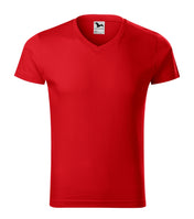 Slim Fit V-neck - red
