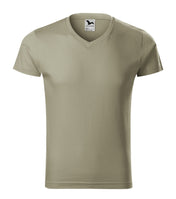Slim Fit V-neck - light khaki
