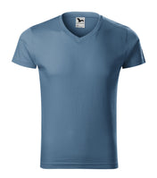 Slim Fit V-neck - denim