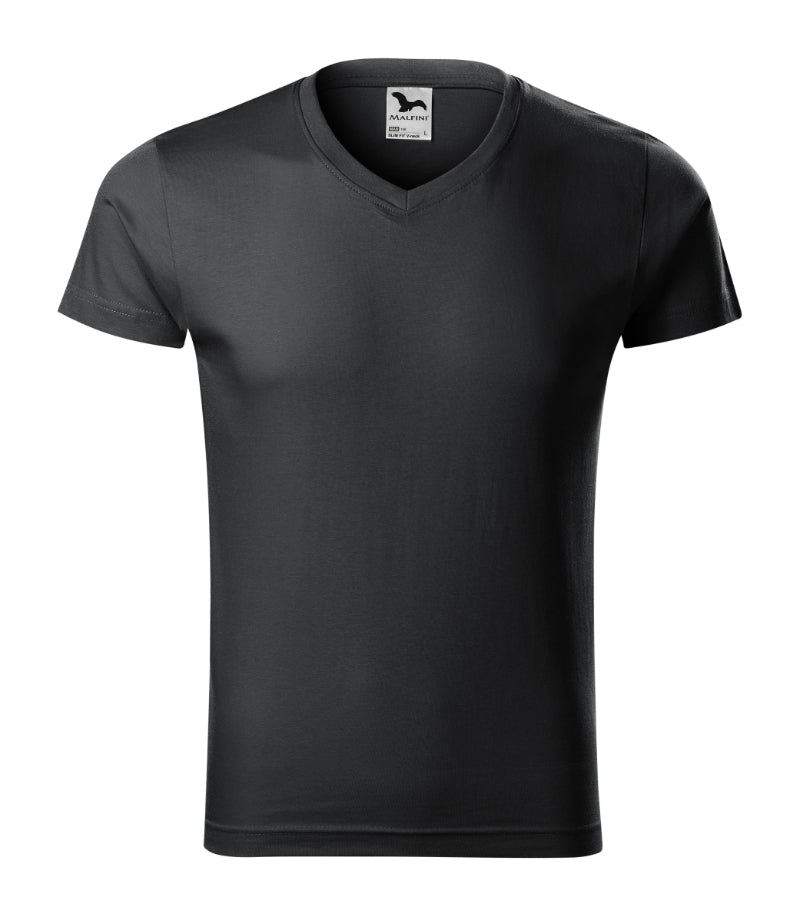 Slim Fit V-neck - ebony gray