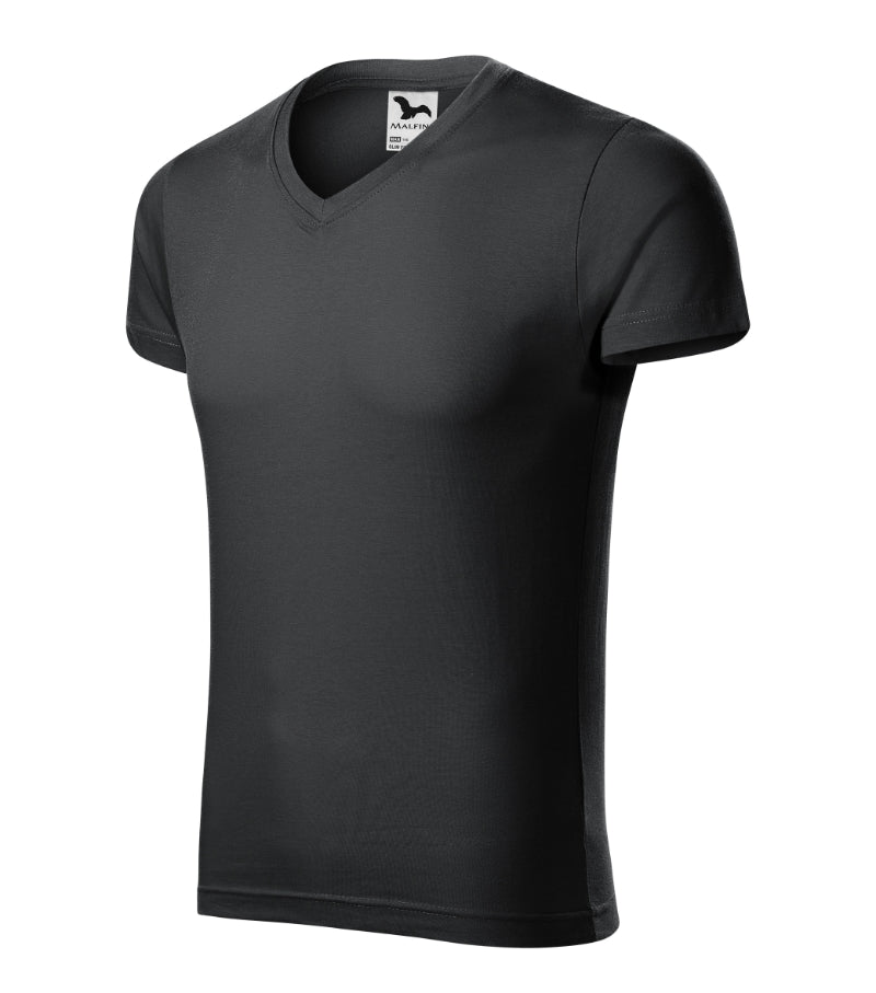 Slim Fit V-neck - ebony gray