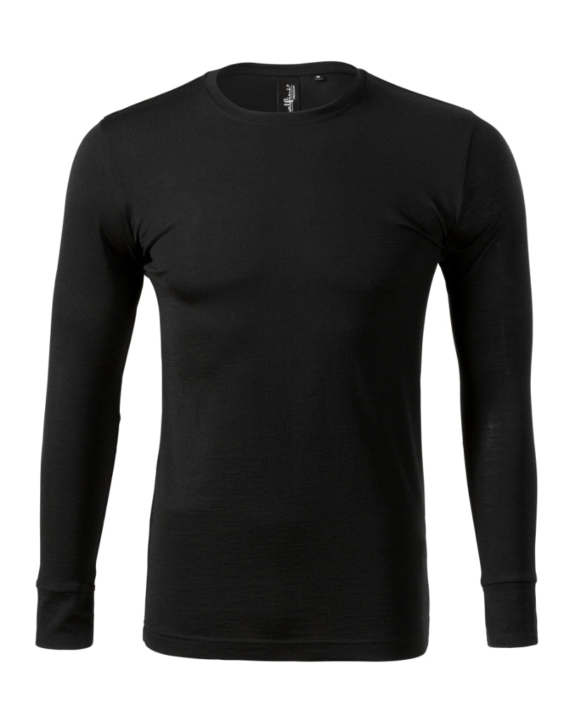 Merino Rise LS - black