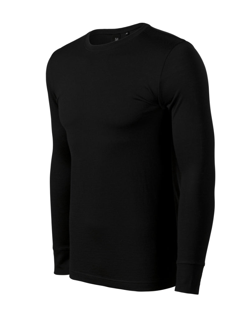 Merino Rise LS - black