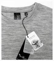 Merino Rise LS - dark gray melange