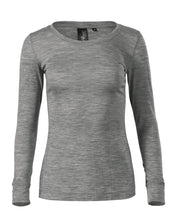 Merino Rise LS - dark gray melange