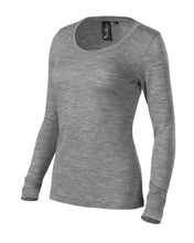 Merino Rise LS - dark gray melange