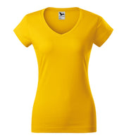 Fit V-neck - yellow