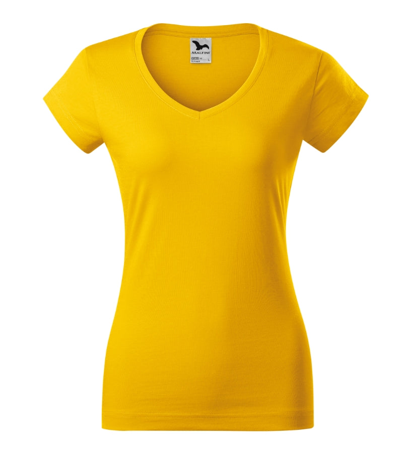 Fit V-neck - yellow