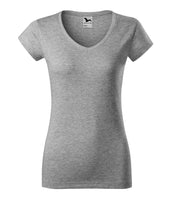 Fit V-neck - dark gray melange