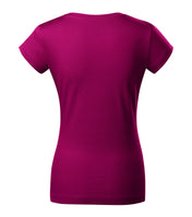 Fit V-neck - fuchsia red