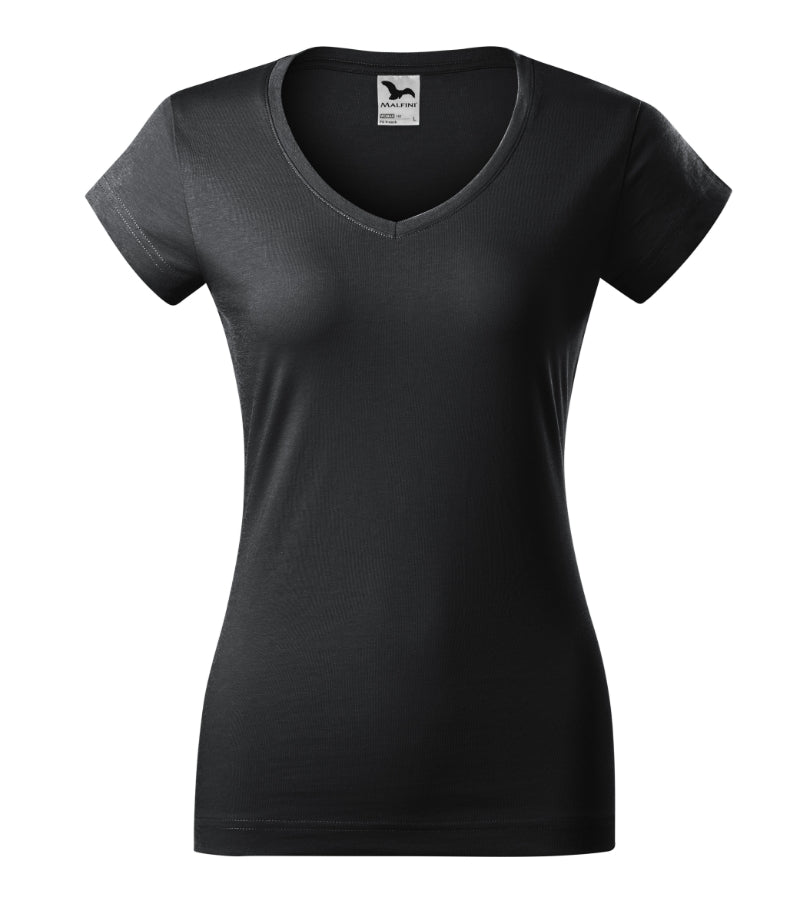 Fit V-neck - ebony gray