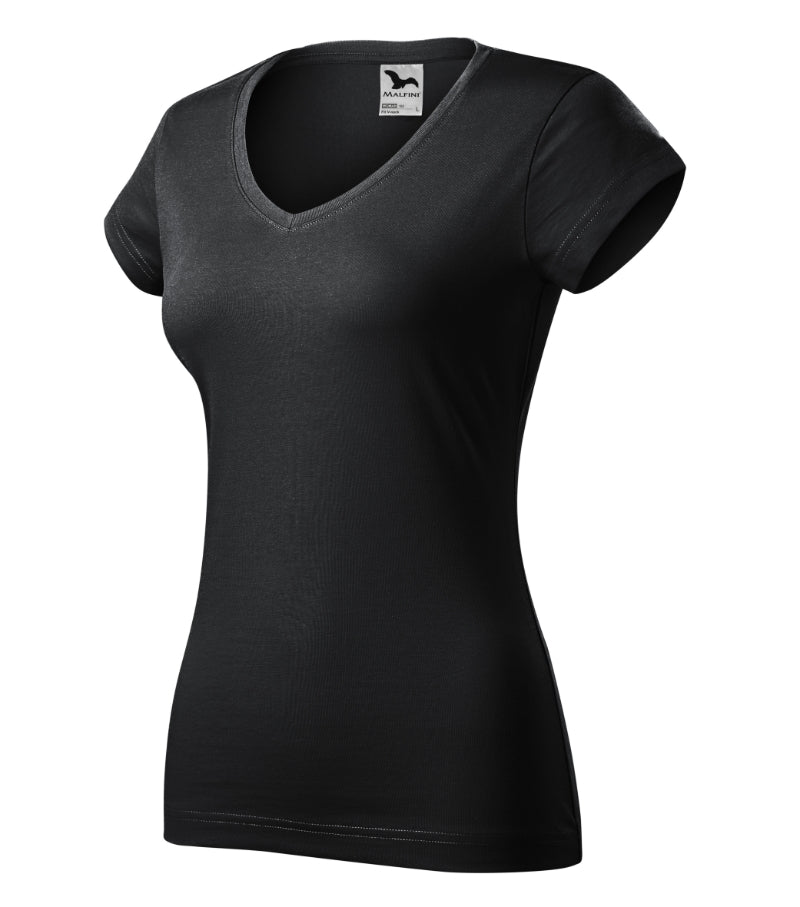 Fit V-neck - ebony gray