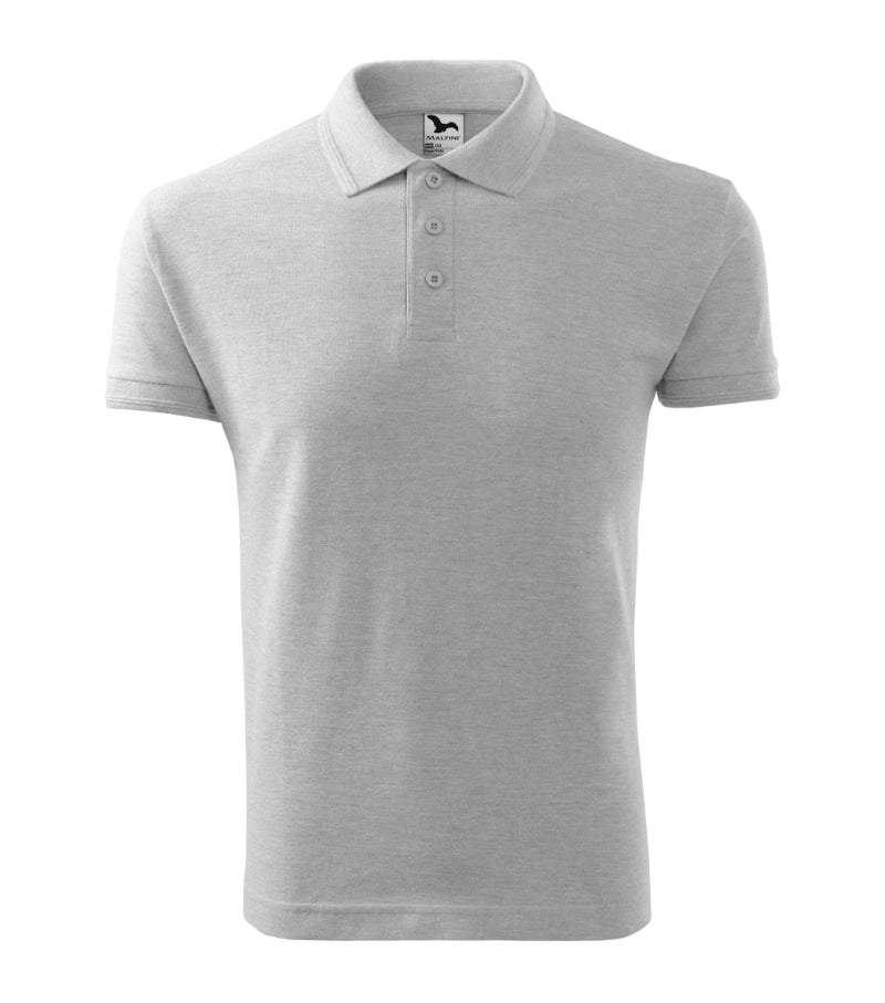 Pique Polo - ash melange