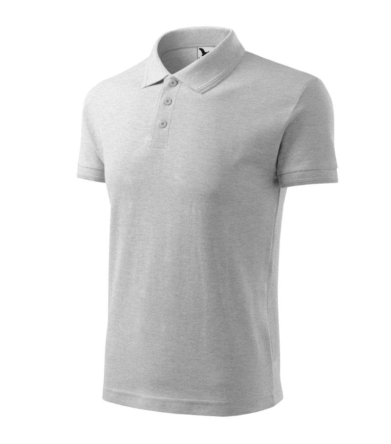 Pique Polo - ash melange