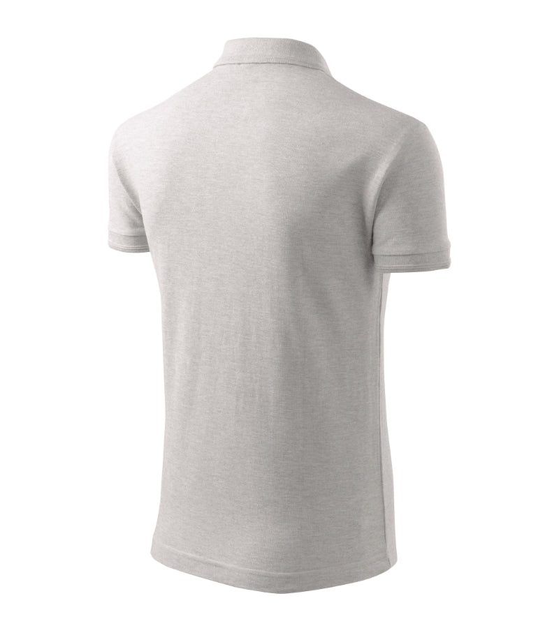 Pique Polo - ash melange
