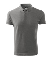 Pique Polo - dark gray melange