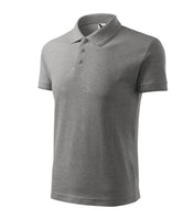 Pique Polo - dark gray melange