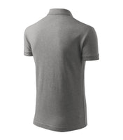 Pique Polo - dark gray melange