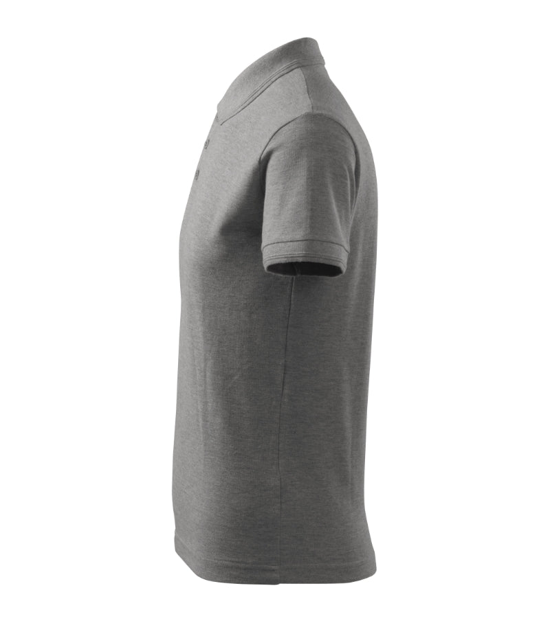 Pique Polo - dark gray melange