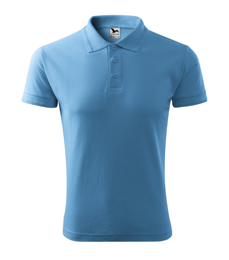 Pique Polo - azure blue