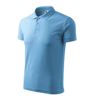 Pique Polo - azure blue