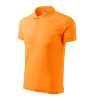Pique Polo - tangerine orange