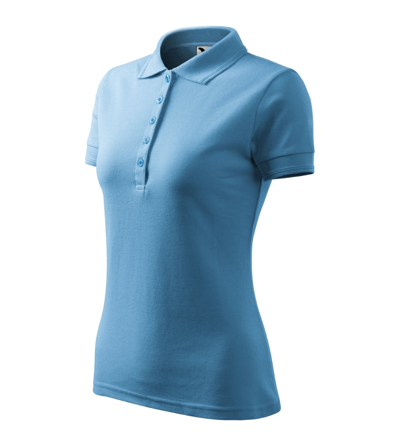 Pique Polo - azure blue