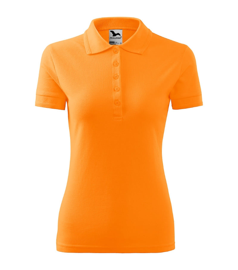 Pique Polo - tangerine orange