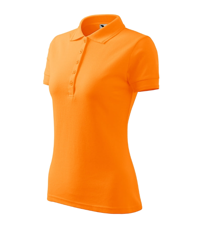 Pique Polo - tangerine orange