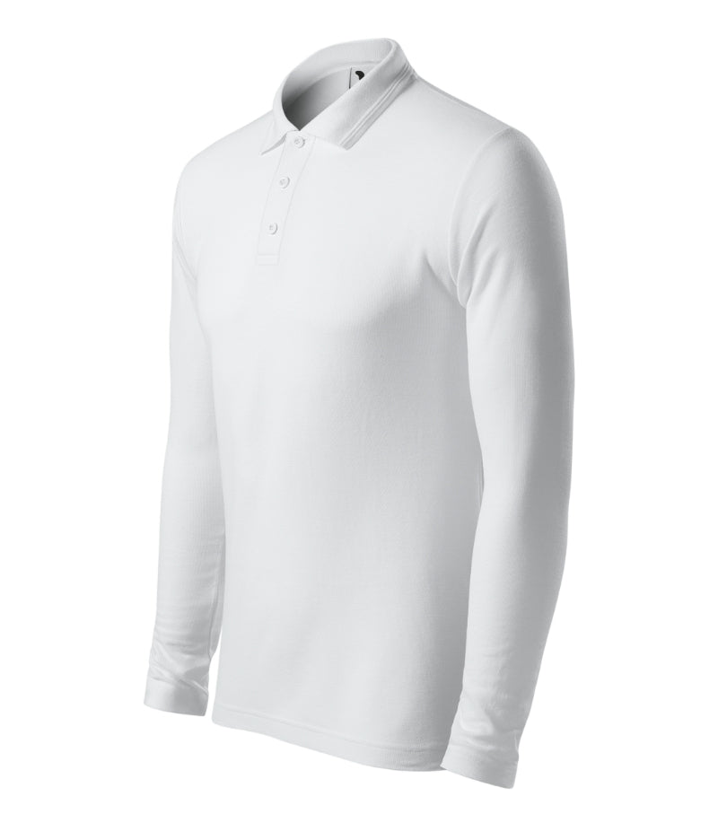 Pique Polo LS - white
