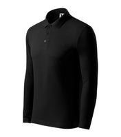 Pique Polo LS - black