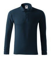 Pique Polo LS - navy blue