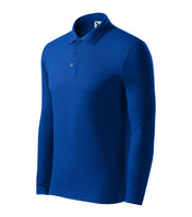 Pique Polo LS - royal blue