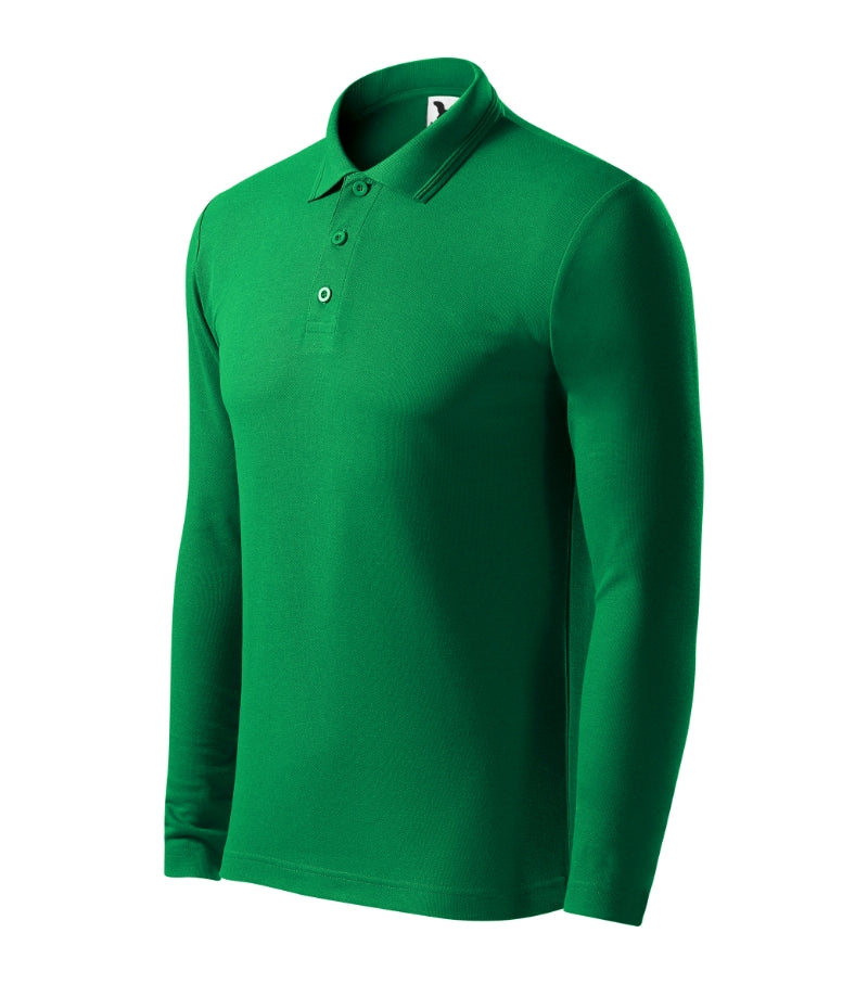 Pique Polo LS - kelly green