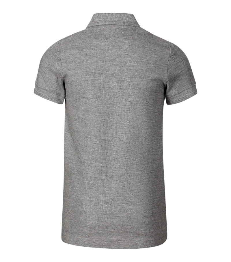 Pique Polo - dark gray melange