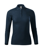 Pique Polo LS - navy blue