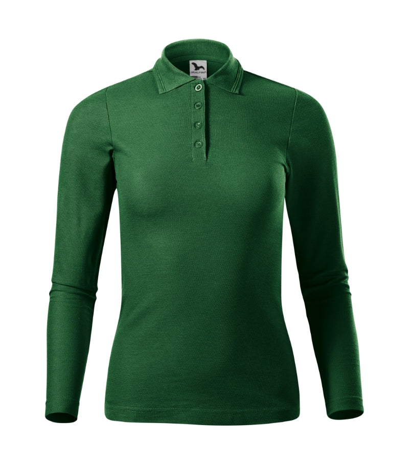 Pique Polo LS - bottle green