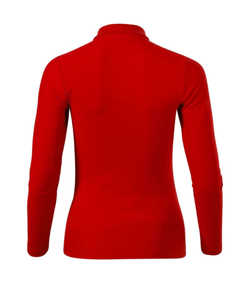 Pique Polo LS - red