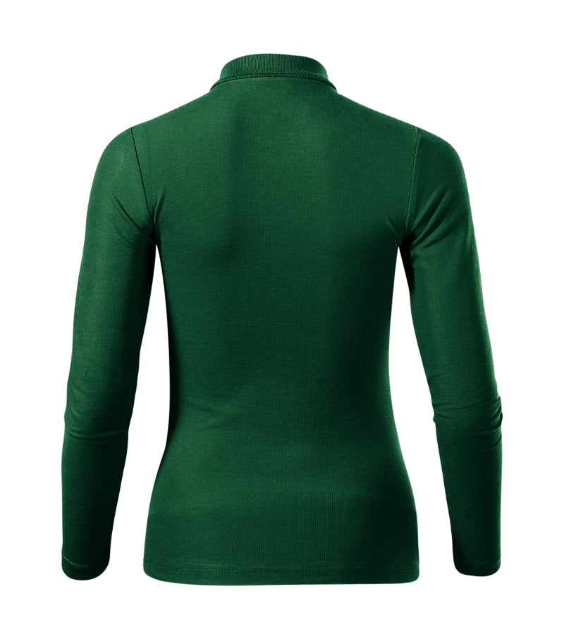 Pique Polo LS - dark green