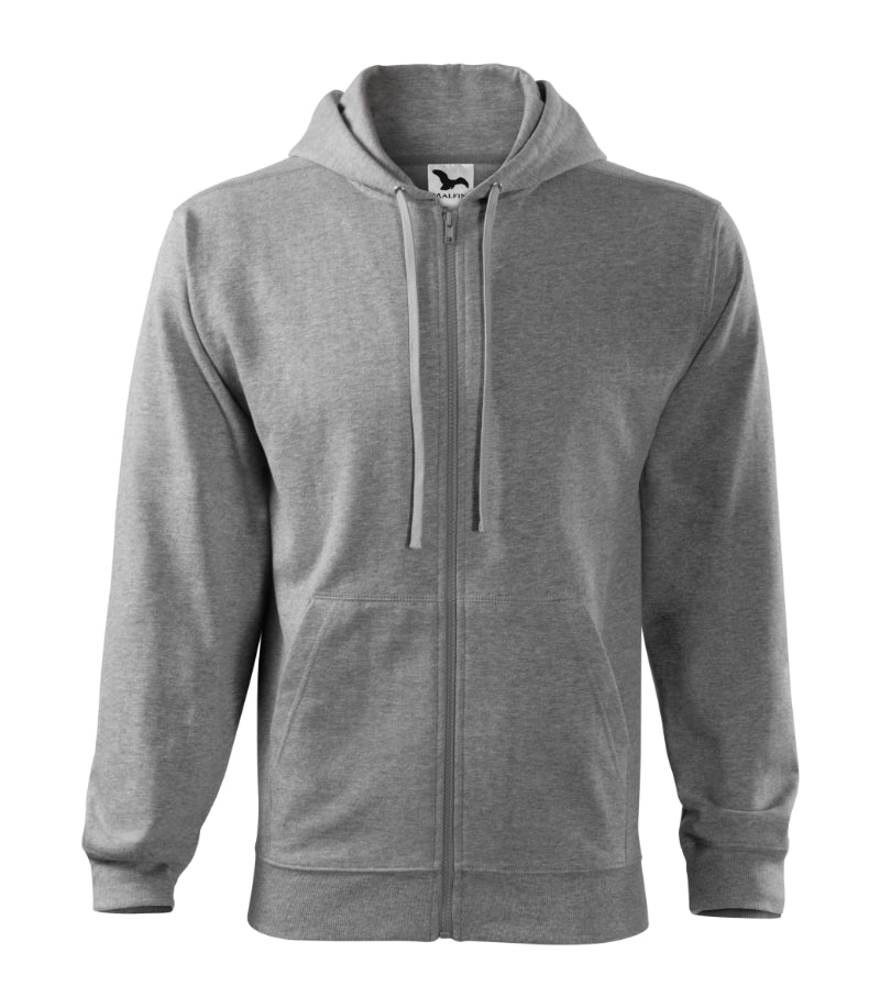Trendy Zipper - dark gray melange